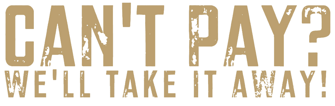 Can't Pay? We'll Take It Away! logo